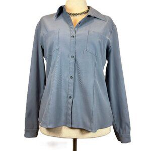 Geoffrey Beene Sport Women's Size 10 Button Down Stretch Shacket Super Soft